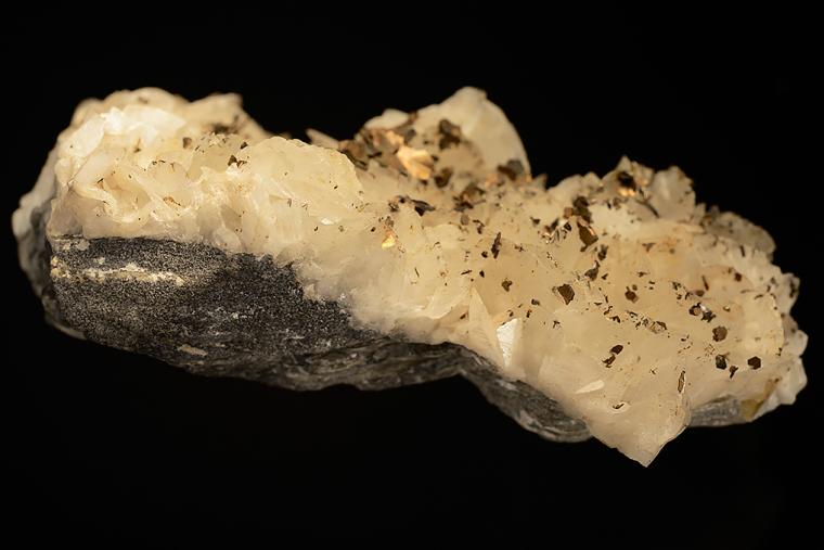 CUBANITE with PYRRHOTITE on DOLOMITE